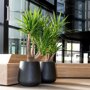 Pottery Pots Natural Pax ronde plantenbak zwart
